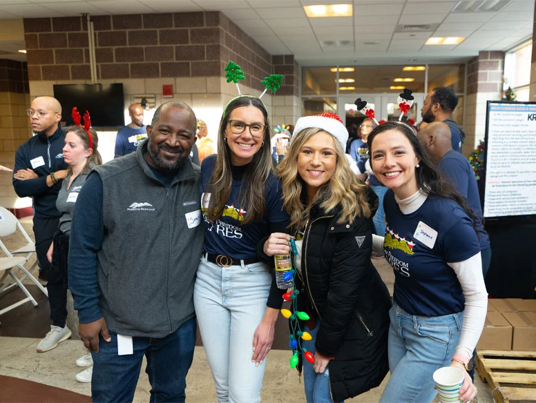 Team Freedom Cares team at Philabundance